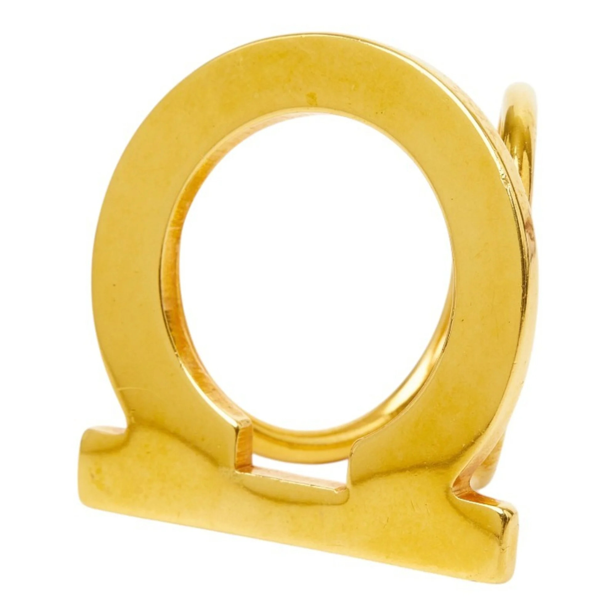Salvatore Ferragamo Gancini Scarf Ring, Gold Plated (Gp), Women's